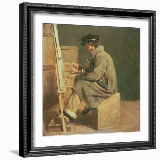 Young Painter at His Easel-Theodore Gericault-Framed Giclee Print
