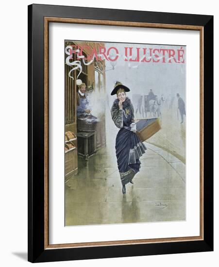 Young Parisian Hatmaker, Cover Illustration of 'Figaro Illustre', February 1892-Jean Béraud-Framed Giclee Print