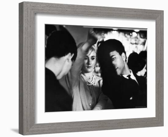 Young Parisians Dancing at a Discotheque-Alfred Eisenstaedt-Framed Photographic Print