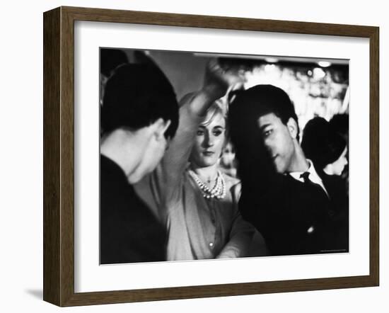 Young Parisians Dancing at a Discotheque-Alfred Eisenstaedt-Framed Photographic Print