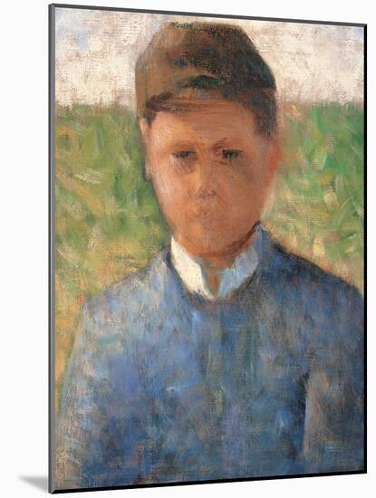 Young Peasant in Blue-Pierre Puvis de Chavannes-Mounted Giclee Print