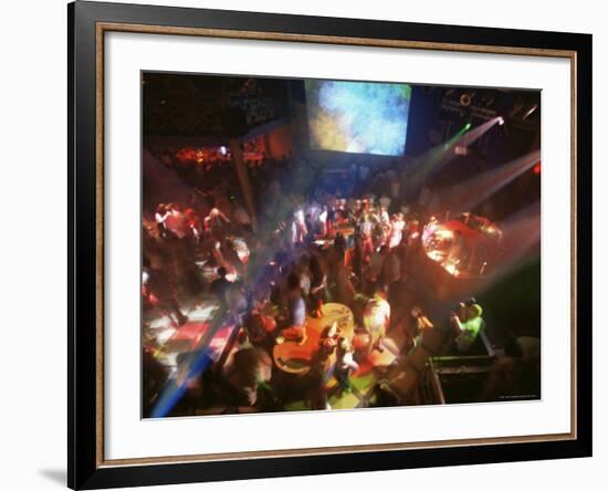 Young People Dance in the Hollywood Night Club, at the Stalin Cinema, Tallinn, Estonia-Yadid Levy-Framed Photographic Print