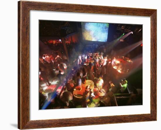 Young People Dance in the Hollywood Night Club, at the Stalin Cinema, Tallinn, Estonia-Yadid Levy-Framed Photographic Print