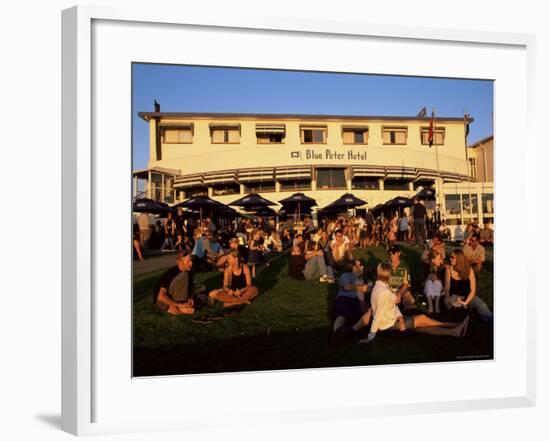 Young People Watching the Sunset in Bloubergstrand, Cape Town, South Africa, Africa-Yadid Levy-Framed Photographic Print