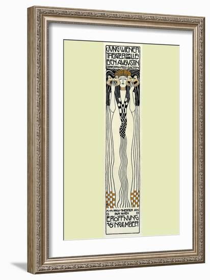 Young Peoples Theatre of Vienna-Alphonse Mucha-Framed Art Print