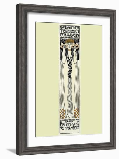 Young Peoples Theatre of Vienna-Alphonse Mucha-Framed Art Print