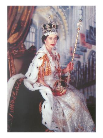 Young Queen Elizabeth Ii Art Print Art Com