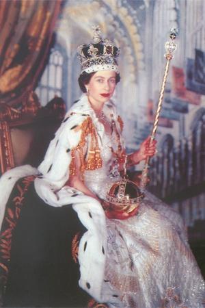 Young Queen Elizabeth II Art Print | Art.com
