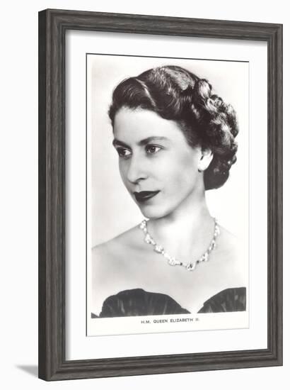 Young Queen Elizabeth-null-Framed Art Print