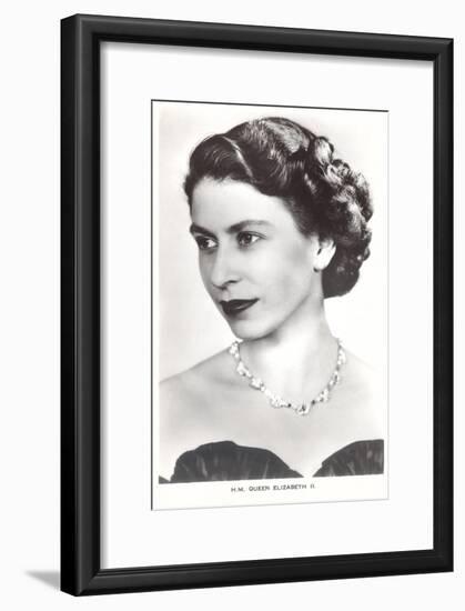 Young Queen Elizabeth-null-Framed Art Print