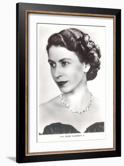 Young Queen Elizabeth-null-Framed Art Print