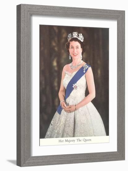 Young Queen Elizabeth-null-Framed Art Print