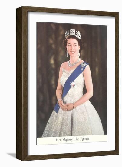 Young Queen Elizabeth-null-Framed Art Print