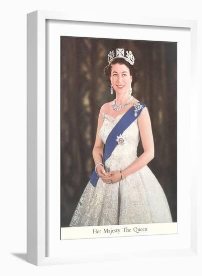 Young Queen Elizabeth-null-Framed Art Print