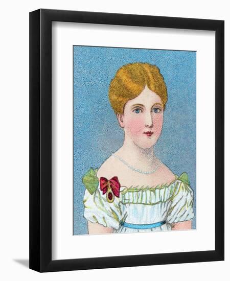 'Young Queen Victoria, then Princess Alexandrina Victoria of Kent', c1829 (c1902)-Unknown-Framed Giclee Print