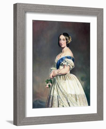 Young Queen Victoria W/Rose In Hand-Bettmann-Framed Giclee Print