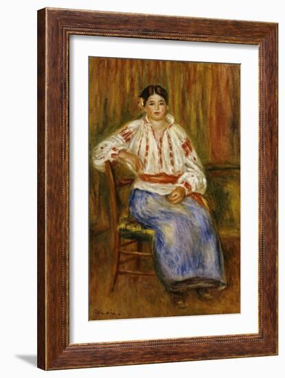 Young Romanian, 1914-Pierre-Auguste Renoir-Framed Giclee Print