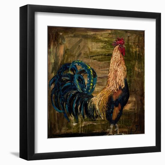 Young Rooster I-Jodi Monahan-Framed Art Print