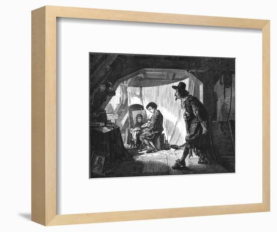'Young Rubens surprised by his master, Van Oort', (1875)-Unknown-Framed Giclee Print