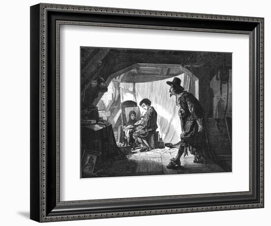 'Young Rubens surprised by his master, Van Oort', (1875)-Unknown-Framed Giclee Print