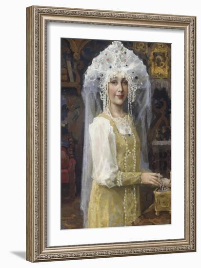 Young Russian Bride-Victor Mikhailovich Vasnetsov-Framed Giclee Print
