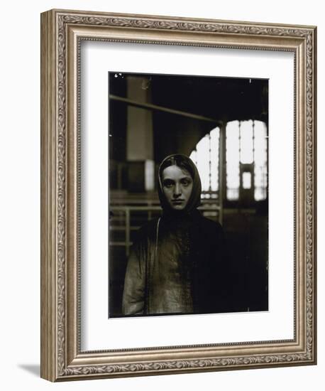 Young Russian Jewess, Ellis Island, 1905-Lewis Wickes Hine-Framed Giclee Print