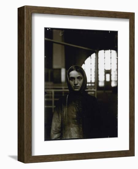 Young Russian Jewess, Ellis Island, 1905-Lewis Wickes Hine-Framed Giclee Print