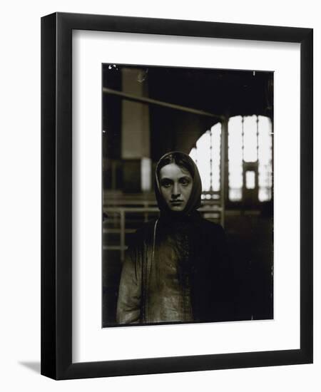 Young Russian Jewess, Ellis Island, 1905-Lewis Wickes Hine-Framed Giclee Print