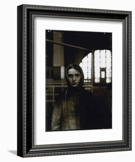 Young Russian Jewess, Ellis Island, 1905-Lewis Wickes Hine-Framed Giclee Print