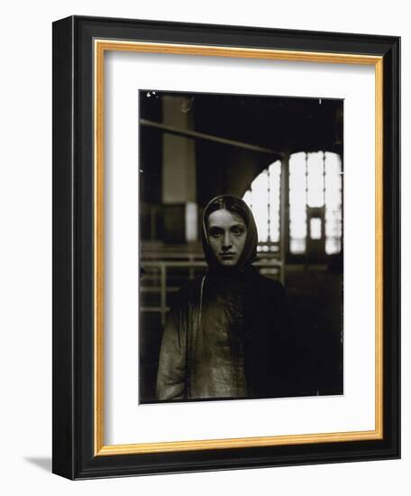 Young Russian Jewess, Ellis Island, 1905-Lewis Wickes Hine-Framed Giclee Print