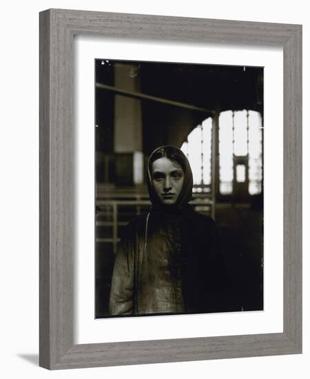 Young Russian Jewess, Ellis Island, 1905-Lewis Wickes Hine-Framed Giclee Print