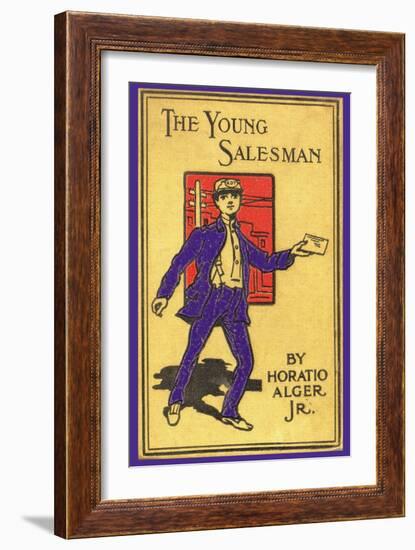 Young Salesman-null-Framed Art Print