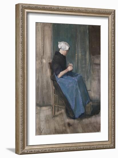 Young Scheveningen Woman, Knitting, 1881-David Gilmour Blythe-Framed Giclee Print