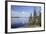 Young Scots Pine Trees (Pinus Sylvestris) Growing Near Rocky Shore of Lake Saimaa-Nick Upton-Framed Photographic Print