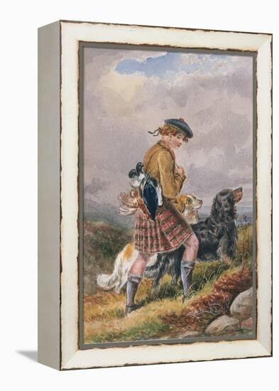 Young Scottish Gamekeeper with Dead Game, C.1865-null-Framed Premier Image Canvas