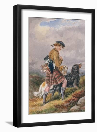 Young Scottish Gamekeeper with Dead Game, C.1865-null-Framed Giclee Print