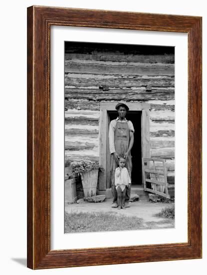 Young Sharecropper and His First Child-Dorothea Lange-Framed Art Print