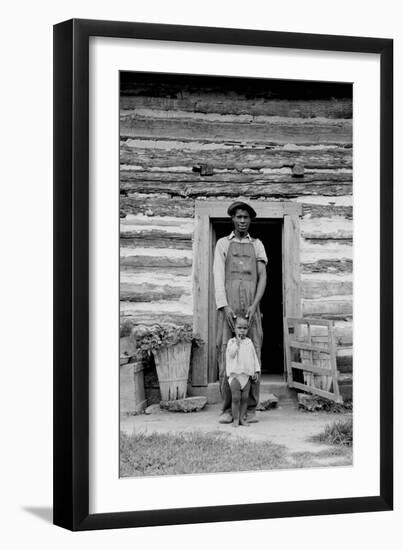 Young Sharecropper and His First Child-Dorothea Lange-Framed Art Print
