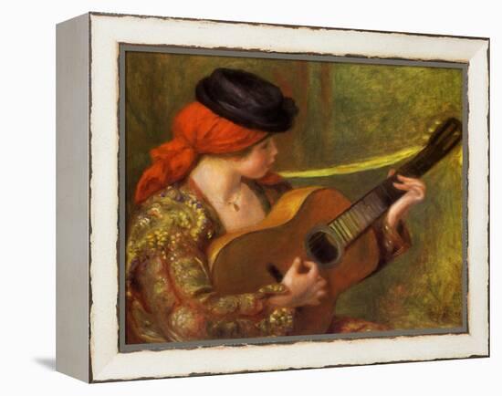 Young Spanish Woman with a Guitar, 1898-Pierre-Auguste Renoir-Framed Premier Image Canvas