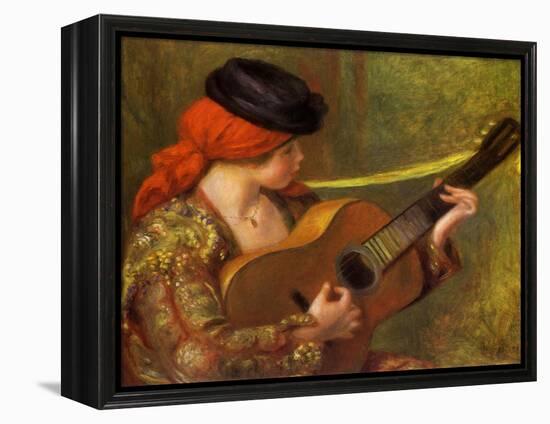 Young Spanish Woman with a Guitar, 1898-Pierre-Auguste Renoir-Framed Premier Image Canvas