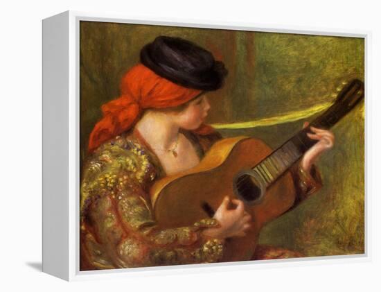 Young Spanish Woman with a Guitar, 1898-Pierre-Auguste Renoir-Framed Premier Image Canvas