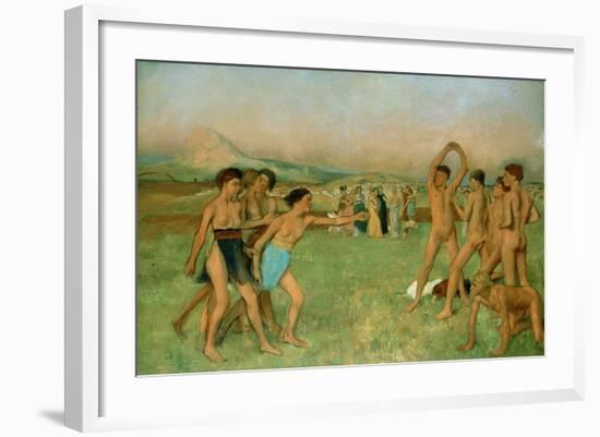 Young Spartans Exercising, C1860-Edgar Degas-Framed Giclee Print