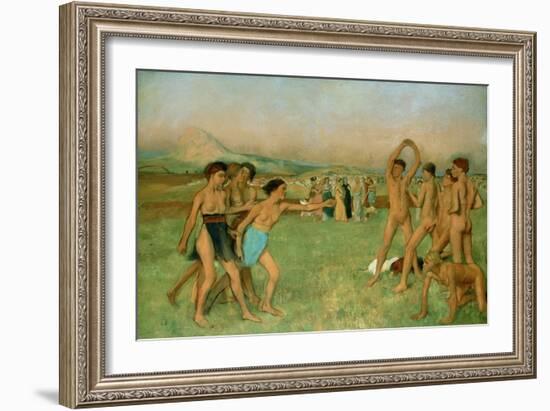 Young Spartans Exercising, C1860-Edgar Degas-Framed Giclee Print