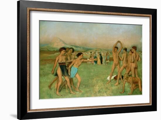 Young Spartans Exercising, C1860-Edgar Degas-Framed Giclee Print