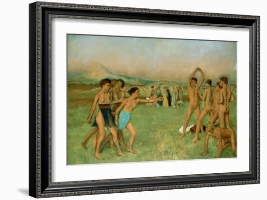 Young Spartans Exercising, C1860-Edgar Degas-Framed Giclee Print