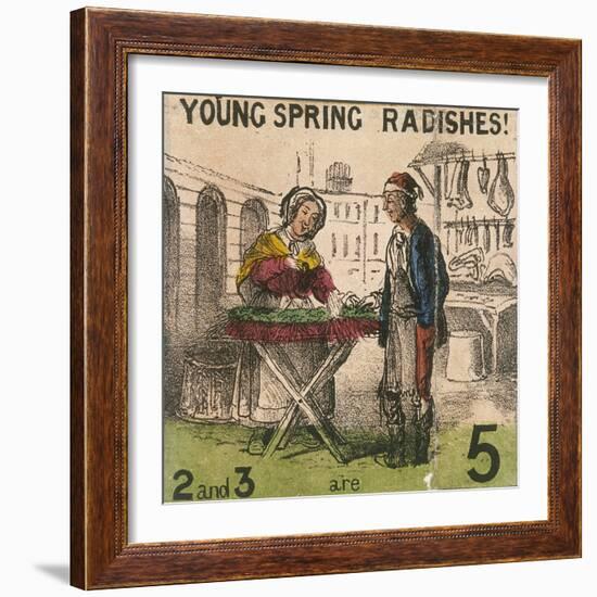 Young Spring Radishes!, Cries of London, C1840-TH Jones-Framed Giclee Print