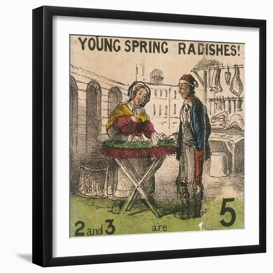 Young Spring Radishes!, Cries of London, C1840-TH Jones-Framed Giclee Print