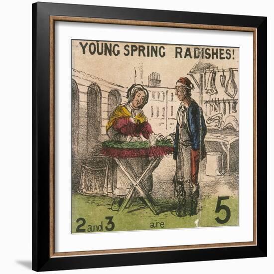 Young Spring Radishes!, Cries of London, C1840-TH Jones-Framed Giclee Print