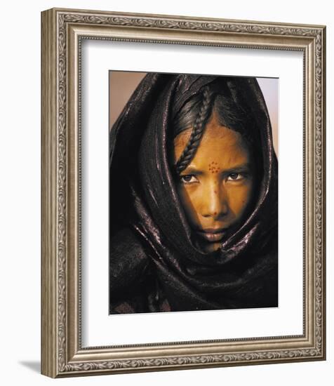 Young Taureg Woman Niger-Jean-Luc Manaud-Framed Art Print