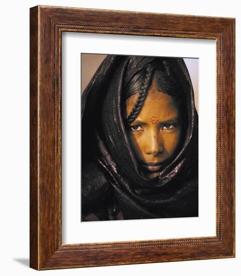 Young Taureg Woman Niger-Jean-Luc Manaud-Framed Art Print